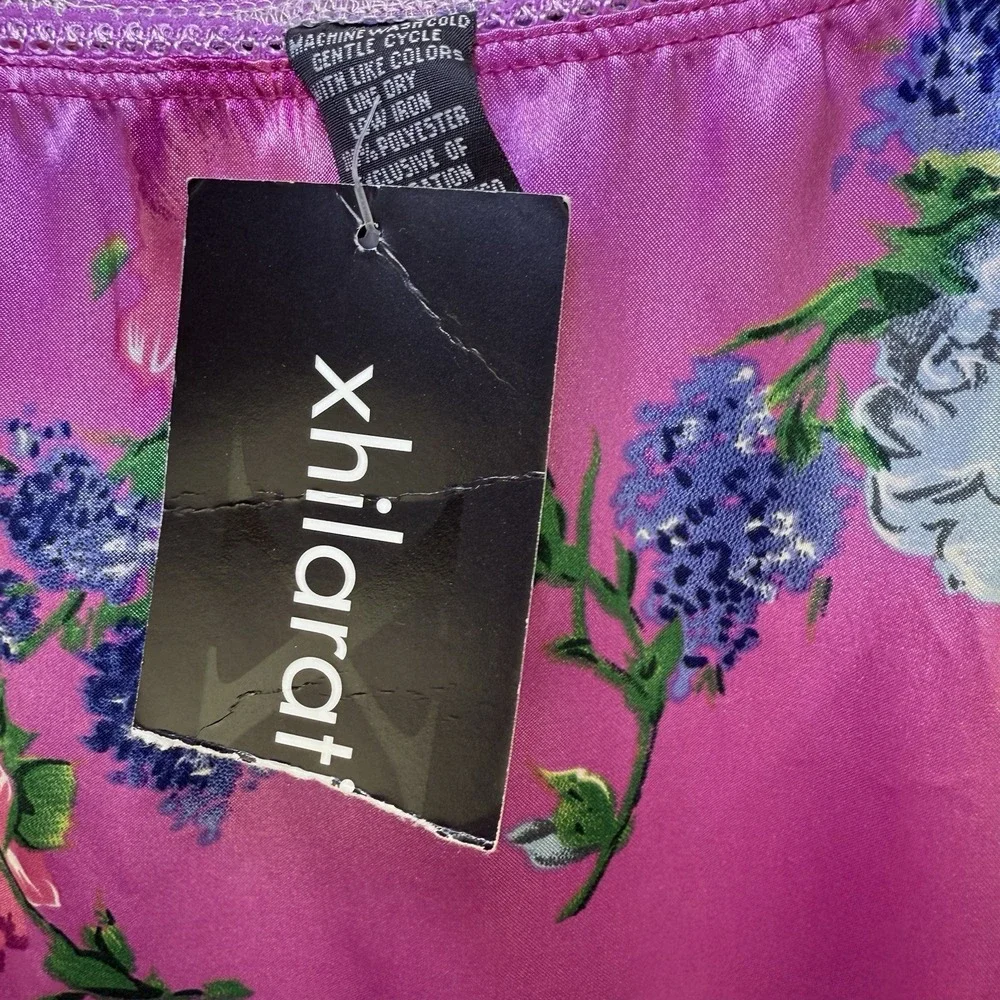 Vintage Xhilaration Y2K Satin Floral Coquette Feminine Fairy Skirt‎ Deadstock M